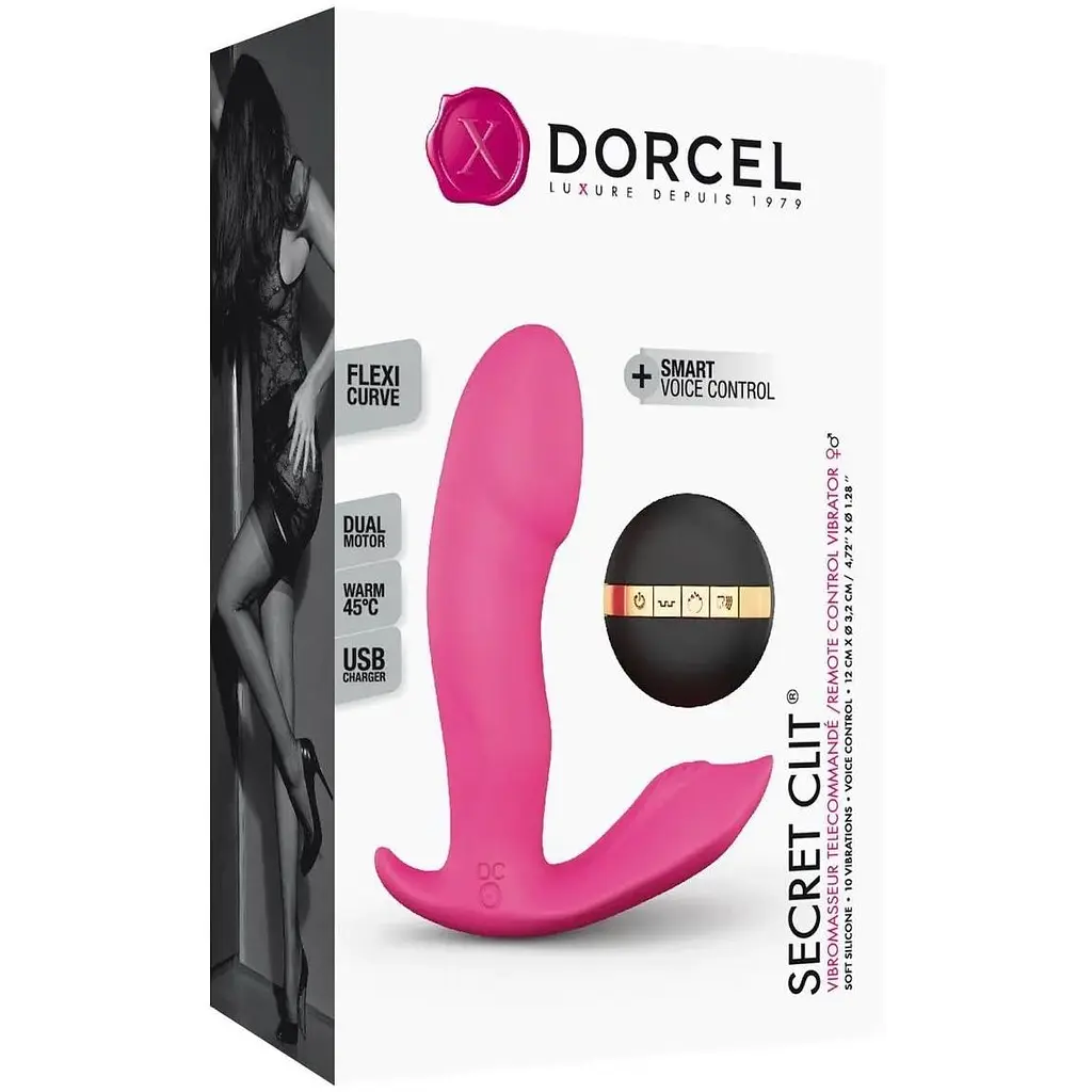Вібратор Dorcel Secret Clit з підігрівом та пультом ДУ голосове управління - фото 3