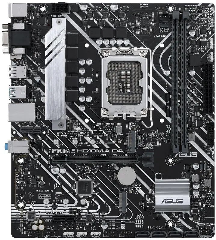 Материнська плата Asus Prime H610M-A D4-CSM Socket 1700 - фото 2
