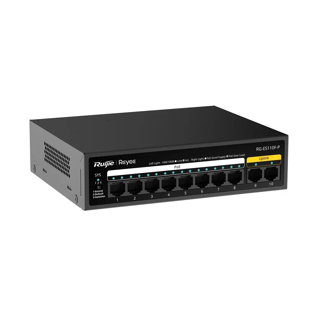 Комутатор мережевий Ruijie Networks RG-ES110F-P - фото 3