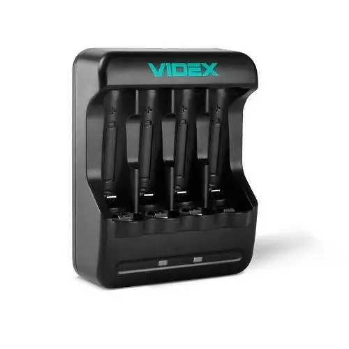Зарядний пристрій N401 Black 4 x AA/AAA Ni-MH/Cd (300 mAh 2.96V) Videx teh0028621 - фото 3