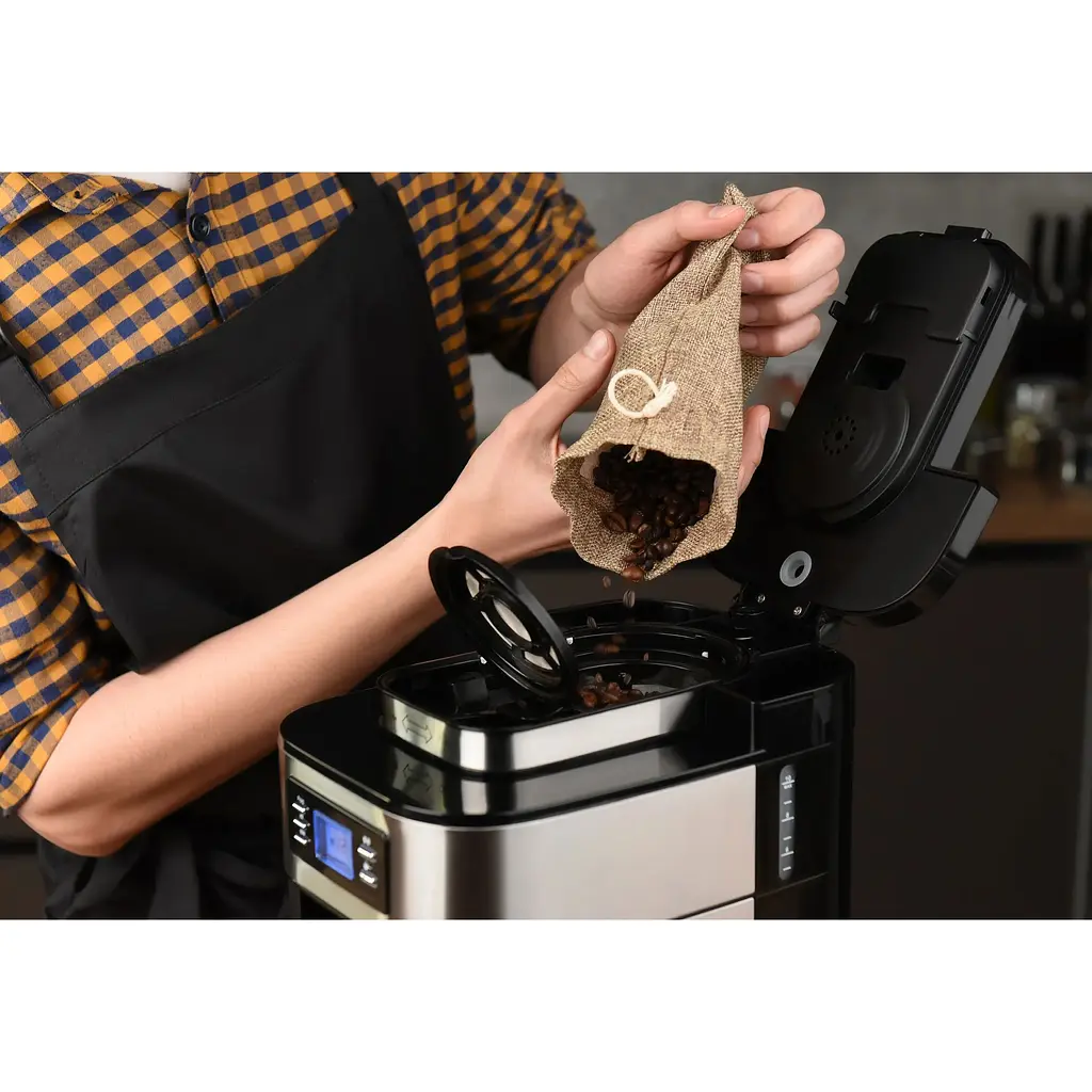 Кофеварка Ardesto капельная Steel Collection YCM-D1200 1.2 л зерно+молотый серебристо-черный - фото 10