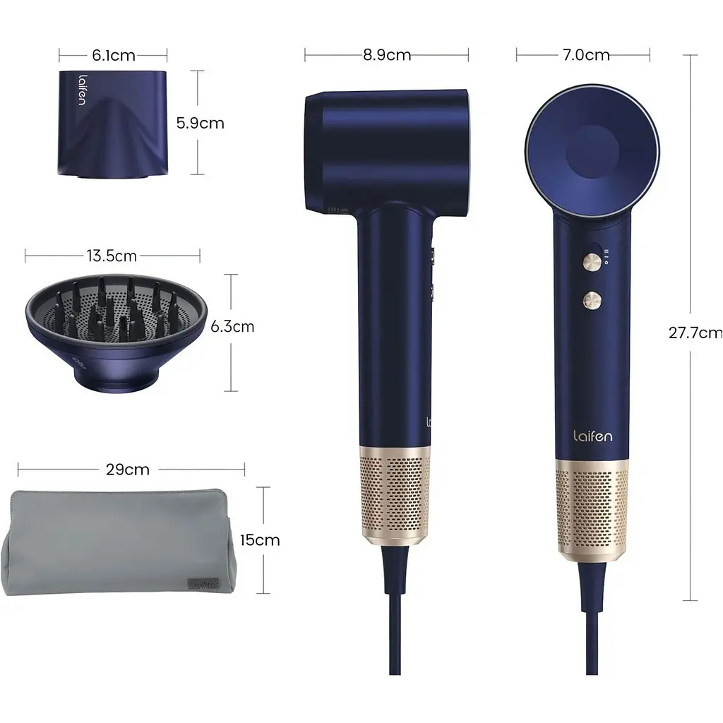 Фен Laifen Swift Premium Platinum Blue (LF03-PBG-EU) [130085] - фото 11