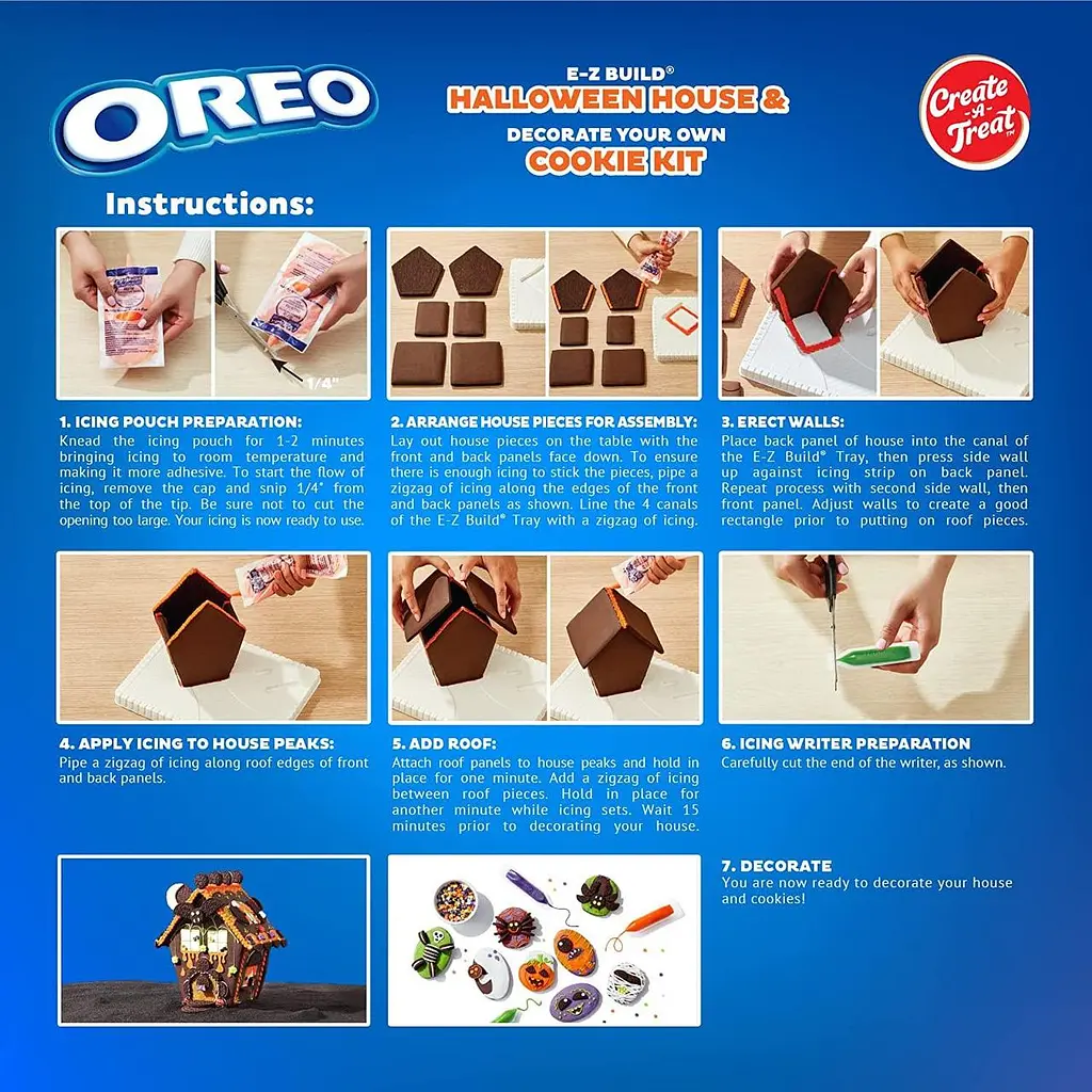 Шоколадне печиво OREO "Будиночок для Хеллоуіна" 872g - фото 3