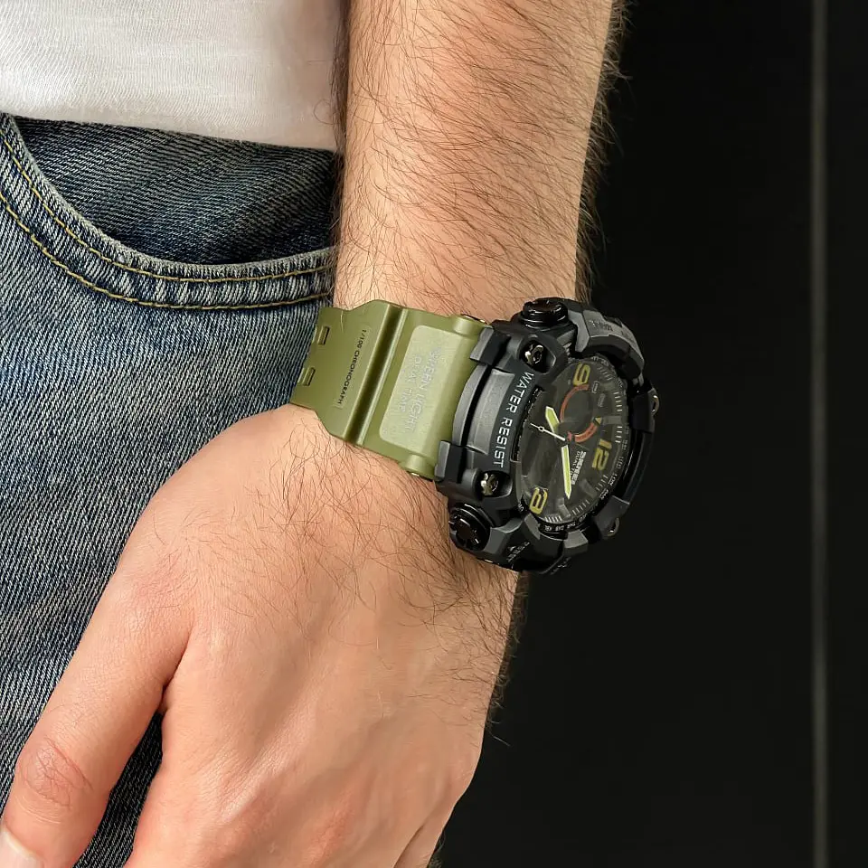 Чоловічий наручний годинник 1520AG Black-Military Wristband. Skmei acs0030705 - фото 3
