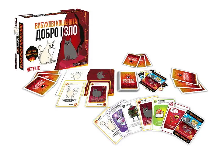 Настольная игра Rozum Взрывные котята: Добро и Зло (Exploding Kittens: Good Vs Evil) (укр.) (EKIEK12UA) - фото 6