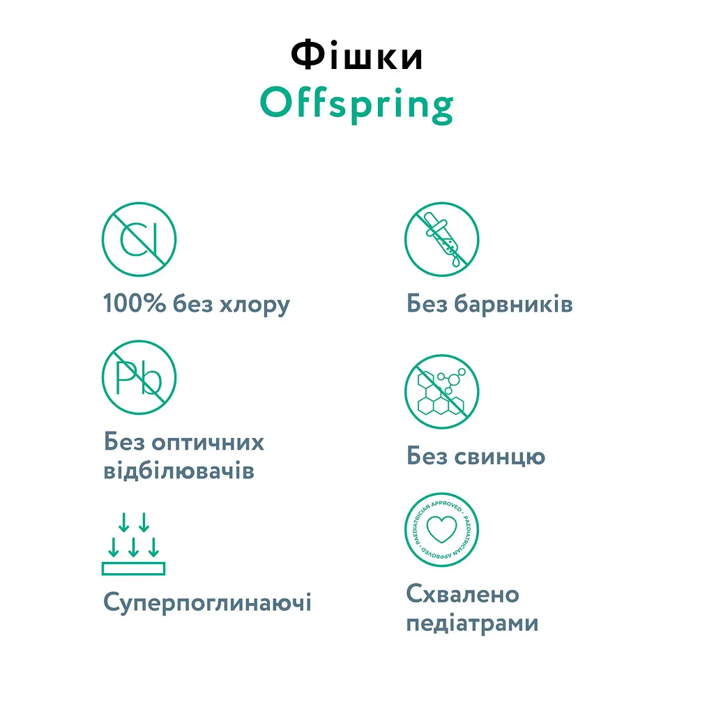 Підгузки-трусики Offspring Aquatic L (9-14 кг) 72 шт. (2уп. х 36 шт.) - фото 6