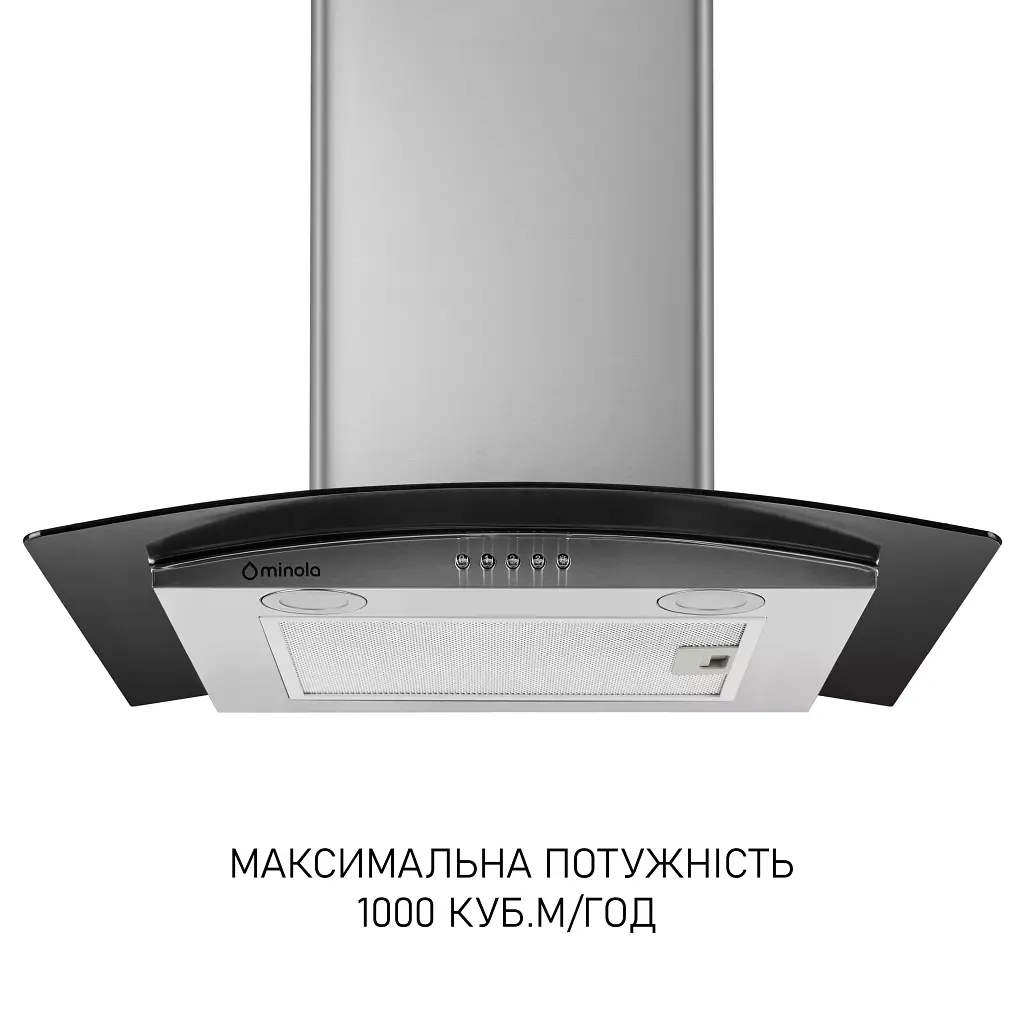 Вытяжка декоративная со стеклом Minola MTG 6642 I LED - фото 2