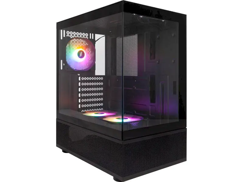 Корпус 1stPlayer Mi7-A-BK-2F7R-1F7 Black