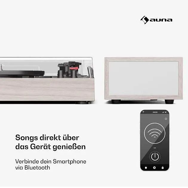 Проигрыватель винила Auna TT-Play2x10W BT RCA-Out (10045082) - фото 3