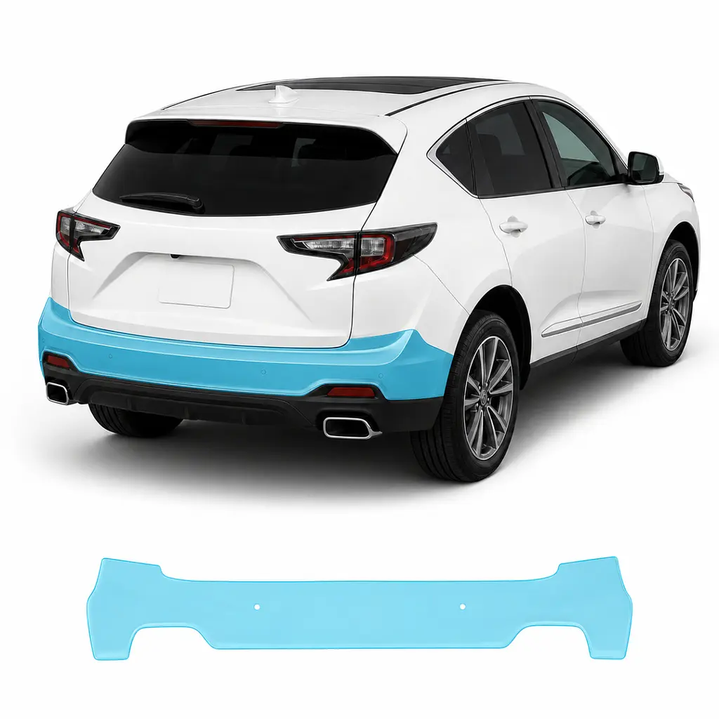 Антигравійна захисна бронеплівка за лекалами для Acura RDX TC1 facelift 2022 - задній бампер