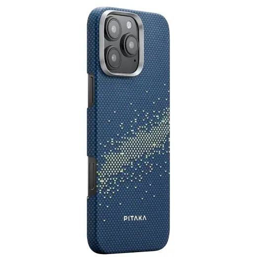 Карбоновий чохол Pitaka Tactile Woven Case StarPeak Milky Way Galaxy для iPhone 16 Pro (KI1601PMYG) - фото 2