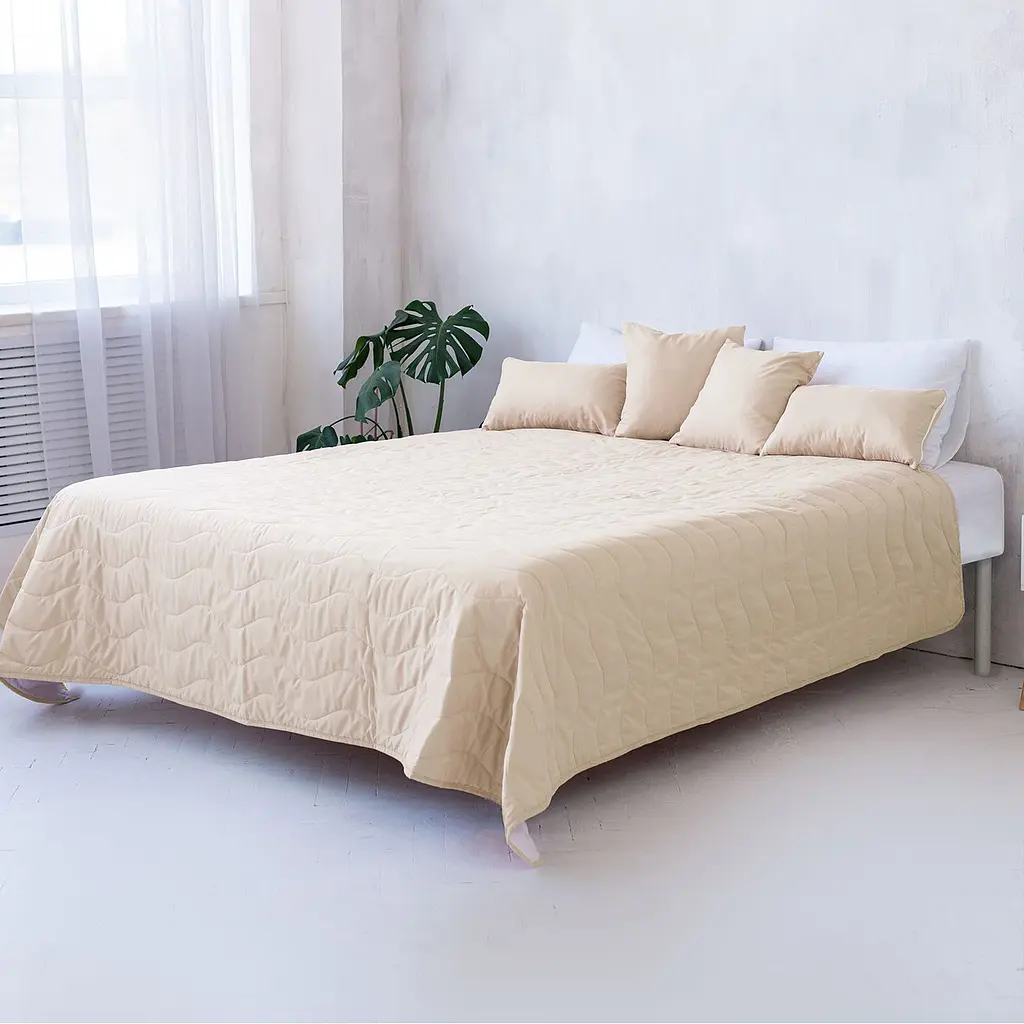 Декоративное покрывало Sonex Capri 220х240 см желтое с белым (SO102404) - фото 7