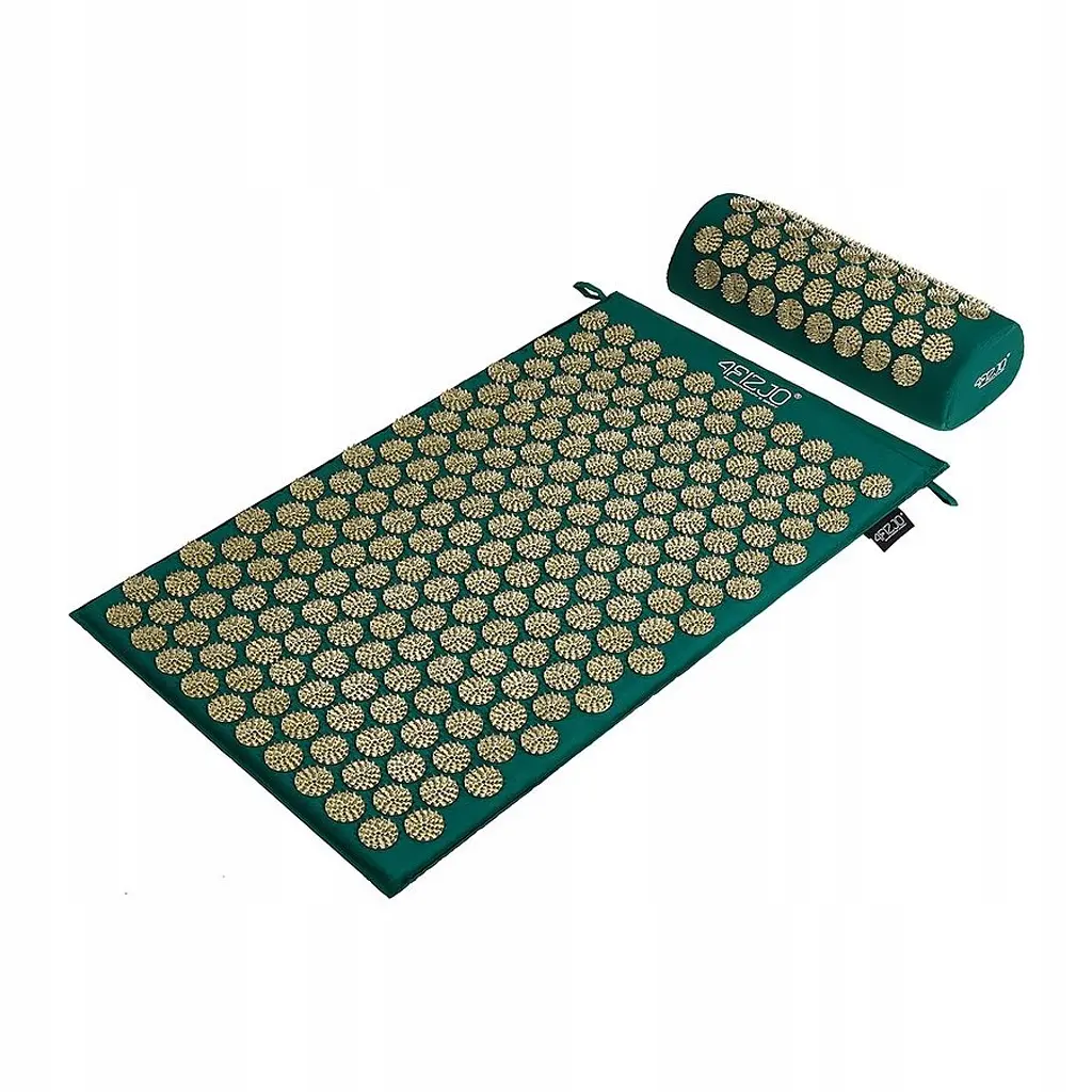 Килимок акупунктурний 4FIZJO Аплікатор Кузнєцова 72 x 42 см з валиком Navy Green/Gold 4FJ0286 (P-5907739313300) - фото 4