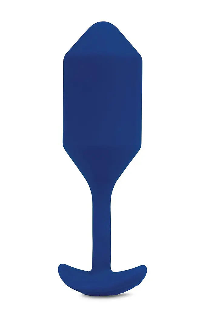 Анальная пробка с вибрацией B-Vibe Vibrating Snug Plug 4, 15 см (синий) - фото 5