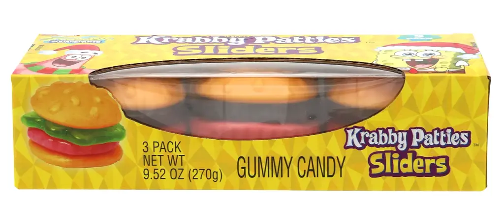 Жувальні цукерки Nickelodeon Gummy Krabby Patty Sliders 3 pack 270 g