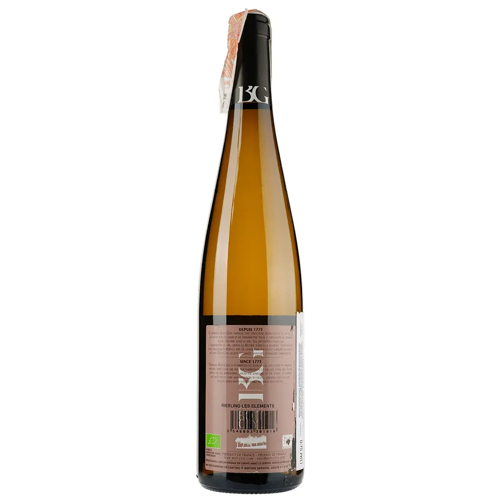 Вино Domaine Bott-Geyl Riesling Les Elements, 12%, 0,75 л (517617) - фото 2