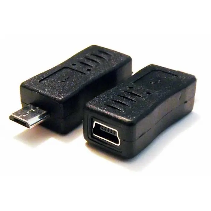 Адаптер GRAND microUSB тато mini USB мама - фото 2