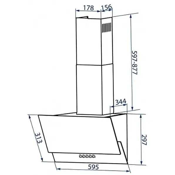 Витяжка Minola HDN 6212 BL/I 700 LED чорна - фото 4