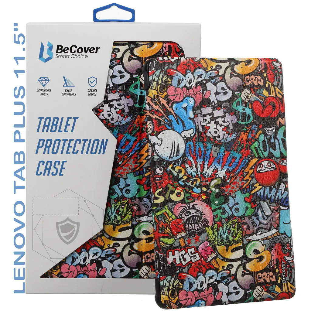 Чохол до планшета BeCover Smart Case Lenovo Tab Plus 11.5" Graffiti (711845) - фото 6