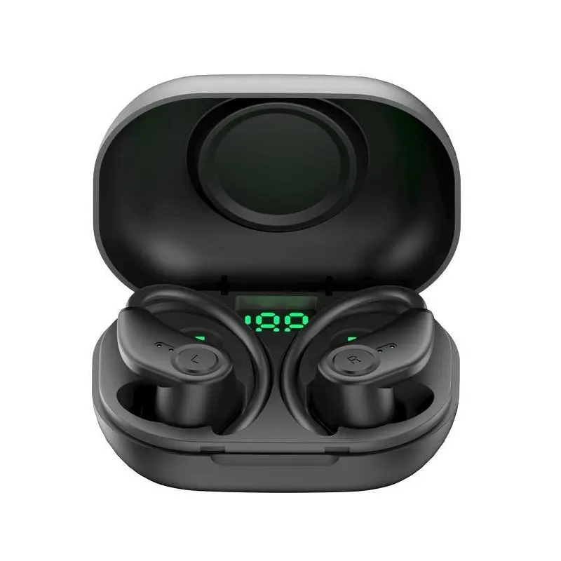 Беспроводные Bluetooth наушники Bluedio S6 V2 с зарядным чехлом черные - фото 2