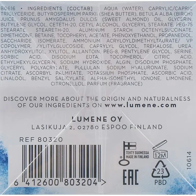 Крем для лица Lumene Lahde Hydration Recharge ночной 50 мл - фото 3