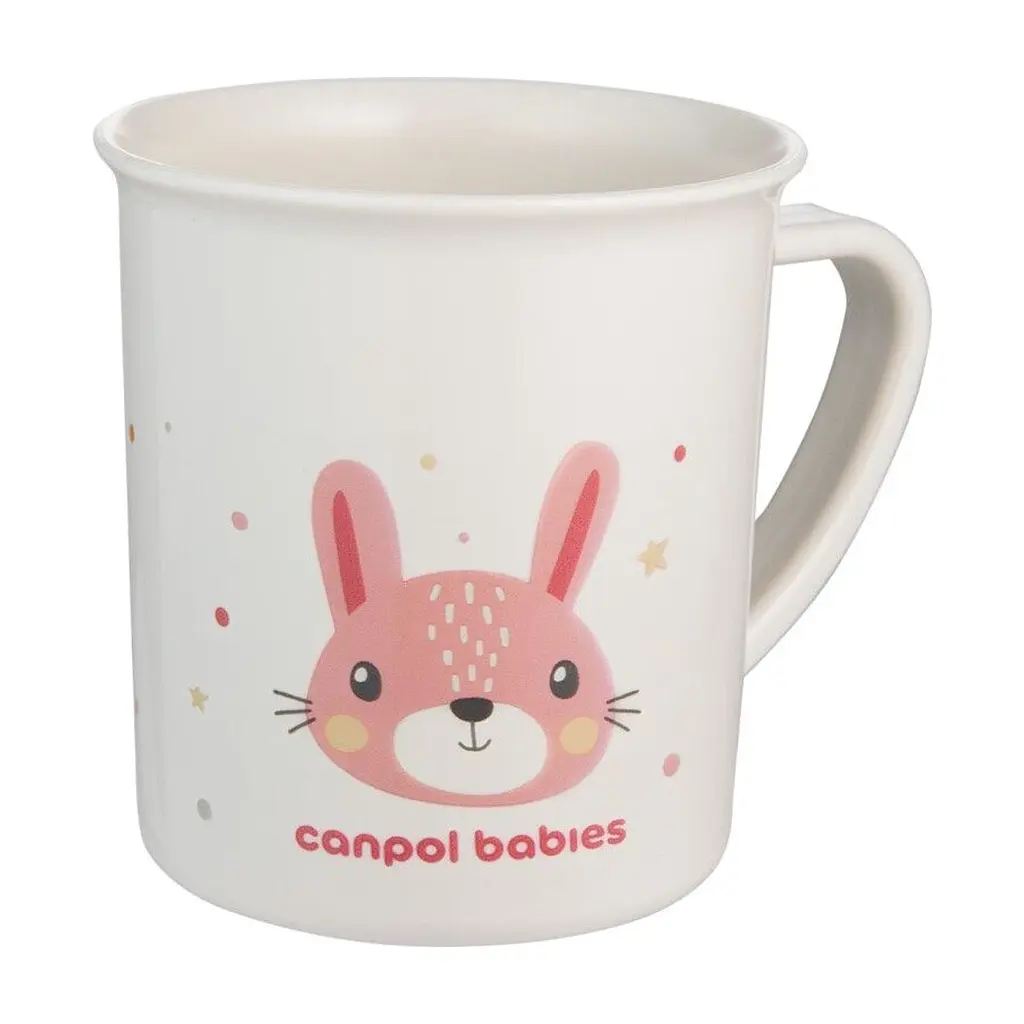 Кружка дитяча Canpol babies Cute Animals пластикова рожева (4/413_pin2) - фото 2