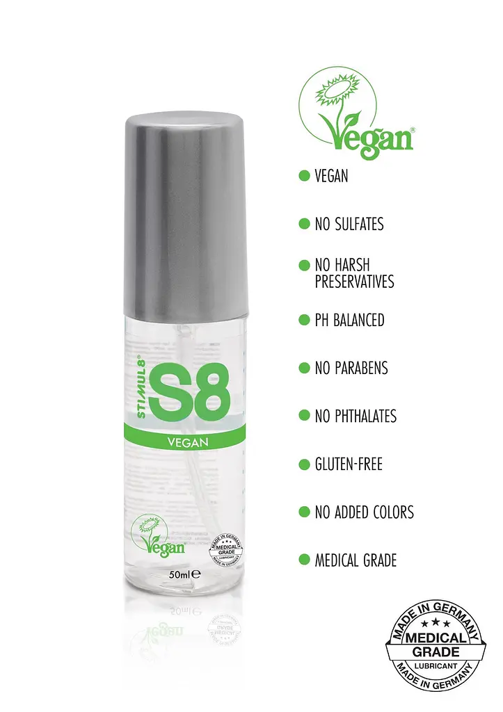 Лубрикант на водній основі Stimul8 S8 Vegan Lube Natural, 50 мл - фото 2