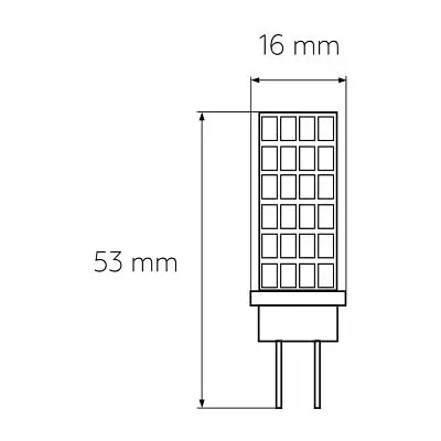 Лампочка Eurolamp Светодиодная капсульная лампа EUROLAMP LED силикон G4 5W 500Lm 400 (LED-G4-0540(12)) - фото 3