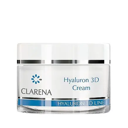Крем зволожує і насичує киснем з продовженою дією Clarena Hyaluron 3D Cream 50 мл - фото 2