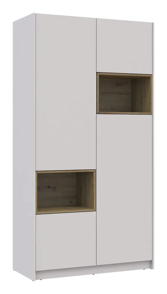 Шафа для одягу Doros Дейл з нішею 2 ДСП 115.2х52х220 Кашемір/Дуб Артізан (80737725) - фото 3