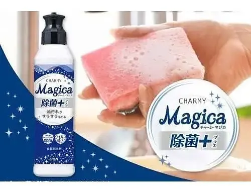 Японський засіб для миття посуду Lion Charmy Magica Quick Dry з ароматом лимона 220 мл - фото 3