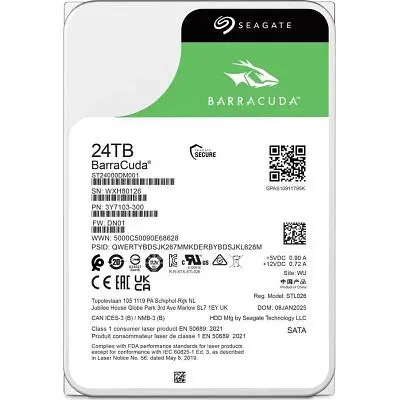 Жесткий диск Seagate 3.5" 24TB (ST24000DM001) - фото 4