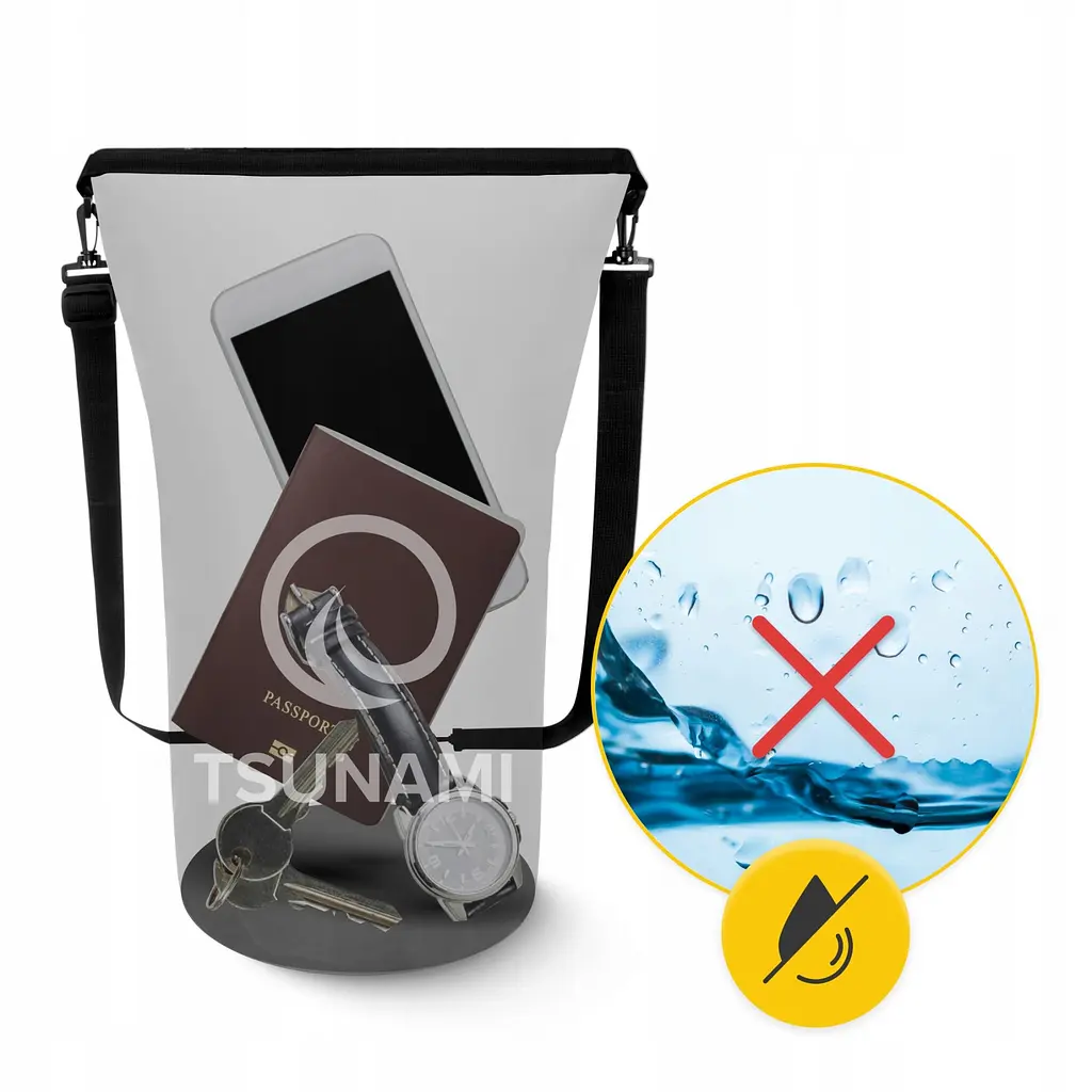 Гермомішок TSUNAMI Dry Pack 10 л водозахисний TS013 (P-5905973400039) - фото 6