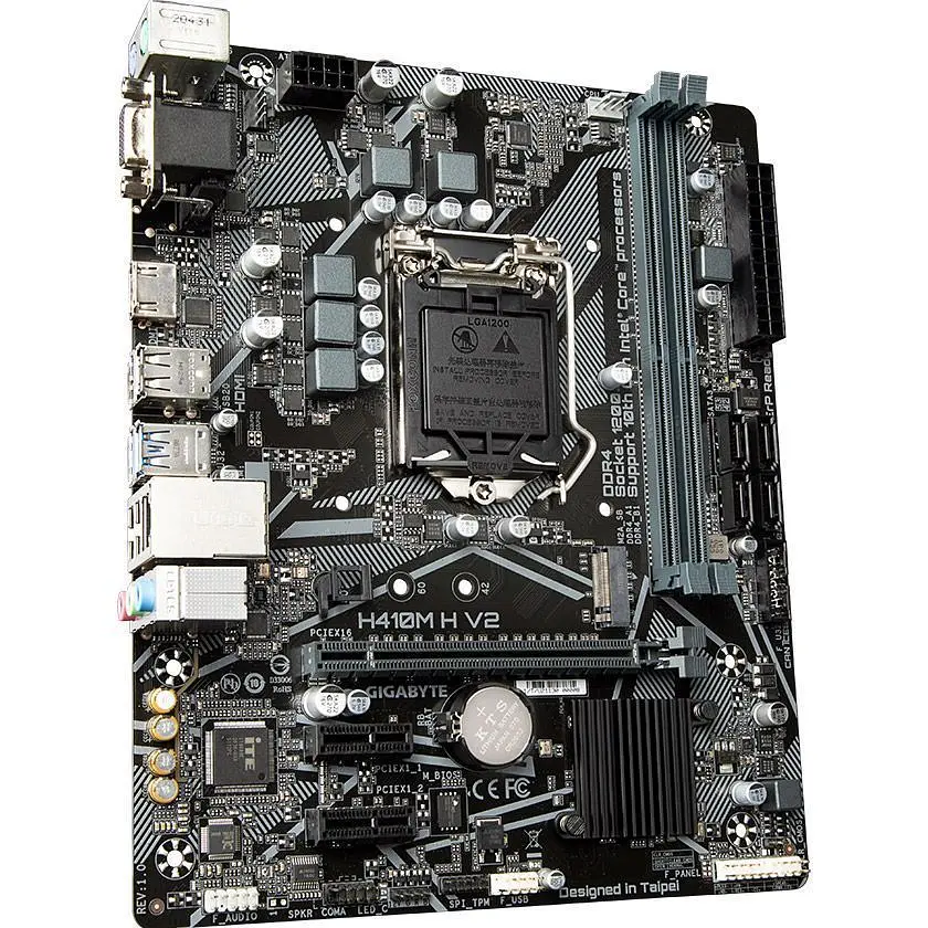 Материнська плата Gigabyte H410M H V2 [146970] - фото 4