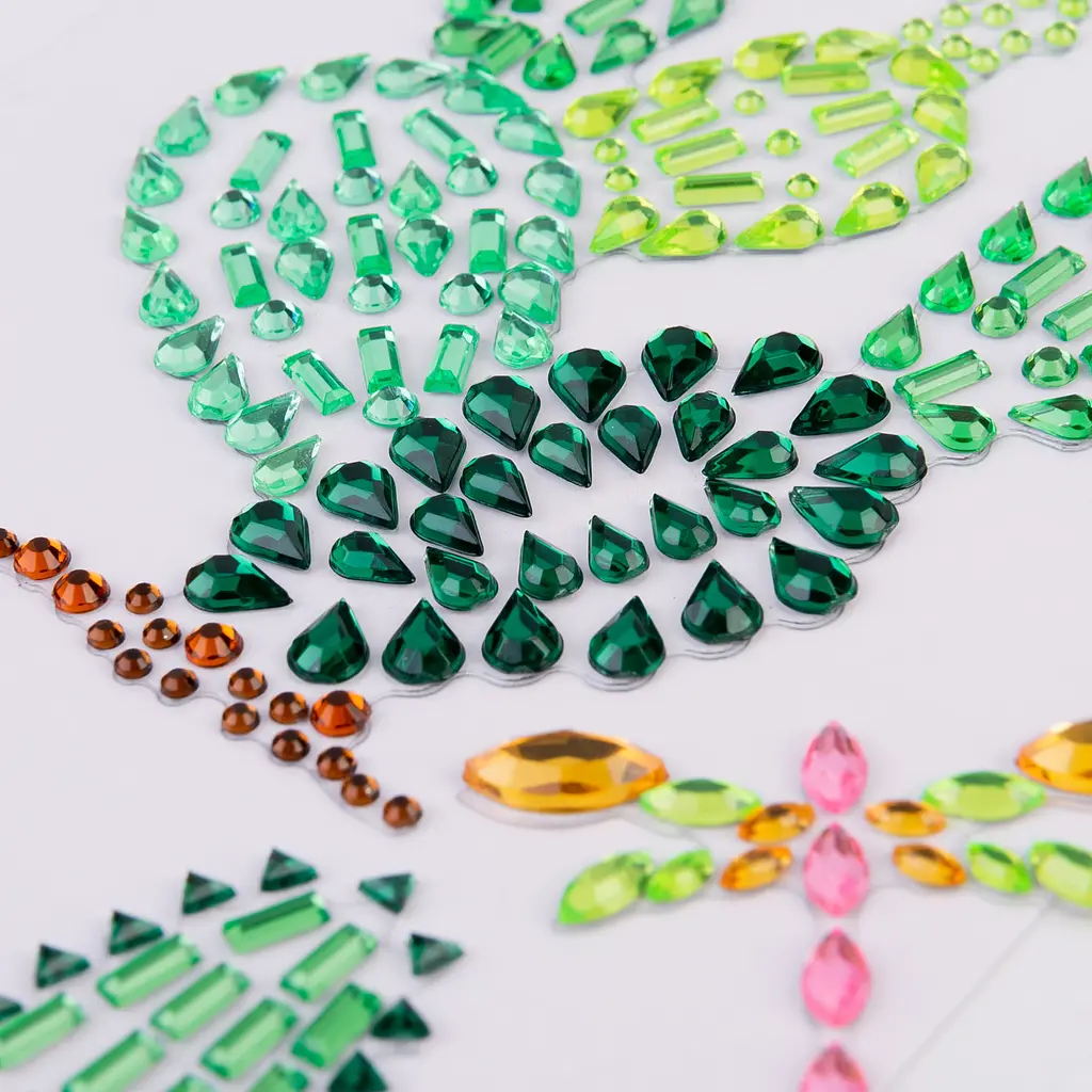 Аппликация со стразами Santi Trendy Cactus самоклеящихся 9.5х15 см (742536) - фото 2