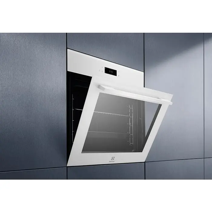 Духовой шкаф электрический Electrolux 72 л A+ пара дисплей конвекция пиролиз телескопические направляющие белый - фото 2