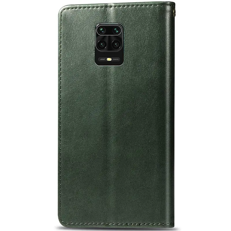 Шкіряний чохол-книжка GETMAN Gallant (PU) для Xiaomi Redmi Note 9s / Note 9 Pro / Note 9 Pro Max Зелений - фото 4