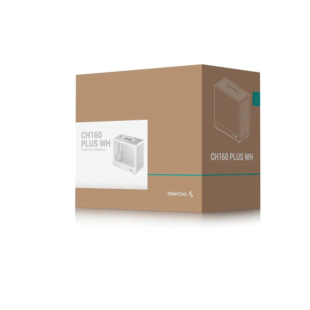 Корпус DeepCool CH160 Plus White (R-CH160-WHNGM0-G) без БЖ - фото 2