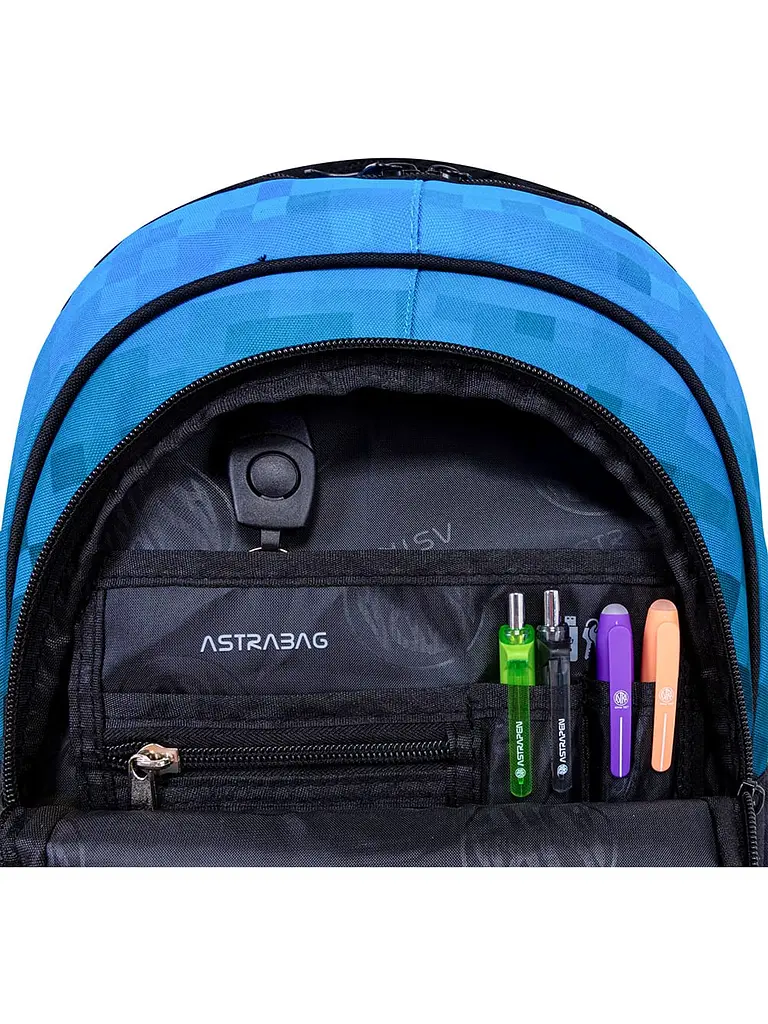 Рюкзак 3 відділення ASTRABAG AB330 BLUE PIXEL (502024092) - фото 3