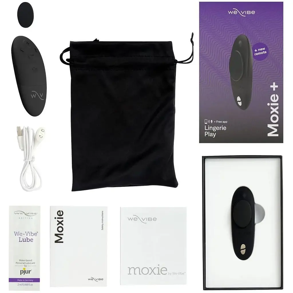 Смарт-вібратор у трусики We-Vibe Moxie+ Satin Black пульт ДУ - фото 2