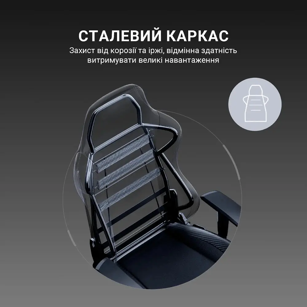 Крісло для геймерів Anda Seat Luna Pro Size L Gray Fabric (AD18T-44-G-F) - фото 9