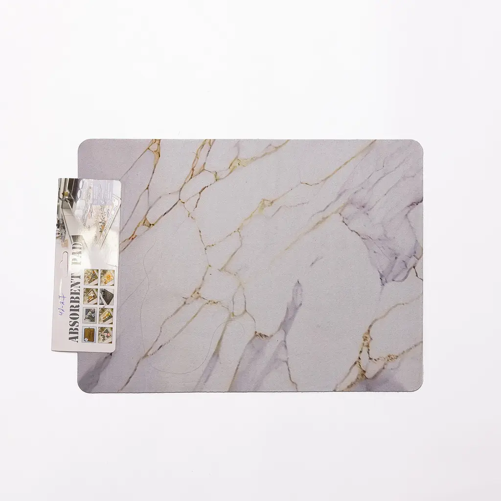 Диатомитовый коврик на кухню для сушки посуды 30×40 (см) моющий влагопоглощающий коврик на столешницу для посуды Yiwu HP-42-27 - фото 3