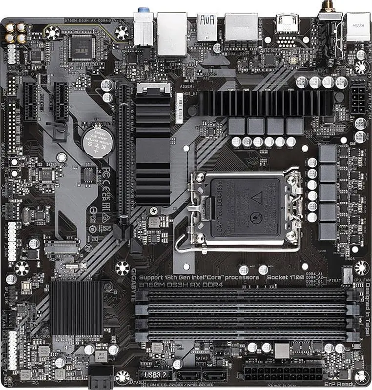 Материнська плата Gigabyte B760M DS3H AX DDR4 Socket 1700 - фото 6