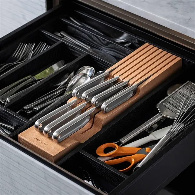 Підставка для зберігання ножів Fiskars Wooden (1062890) - фото 5
