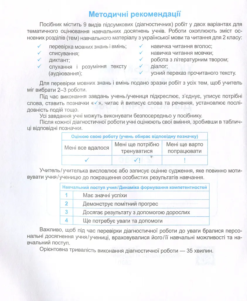 Українська мова та читання. Діагностичні роботи. 2 клас - Галина Сапун - фото 3