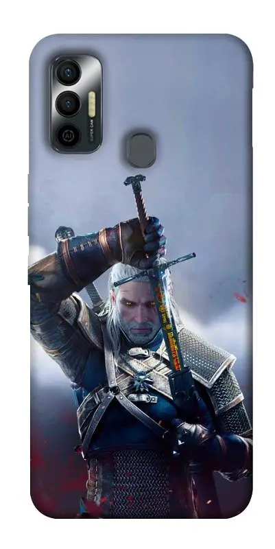 TPU чохол Demsky The witcher gerald для TECNO Spark 7