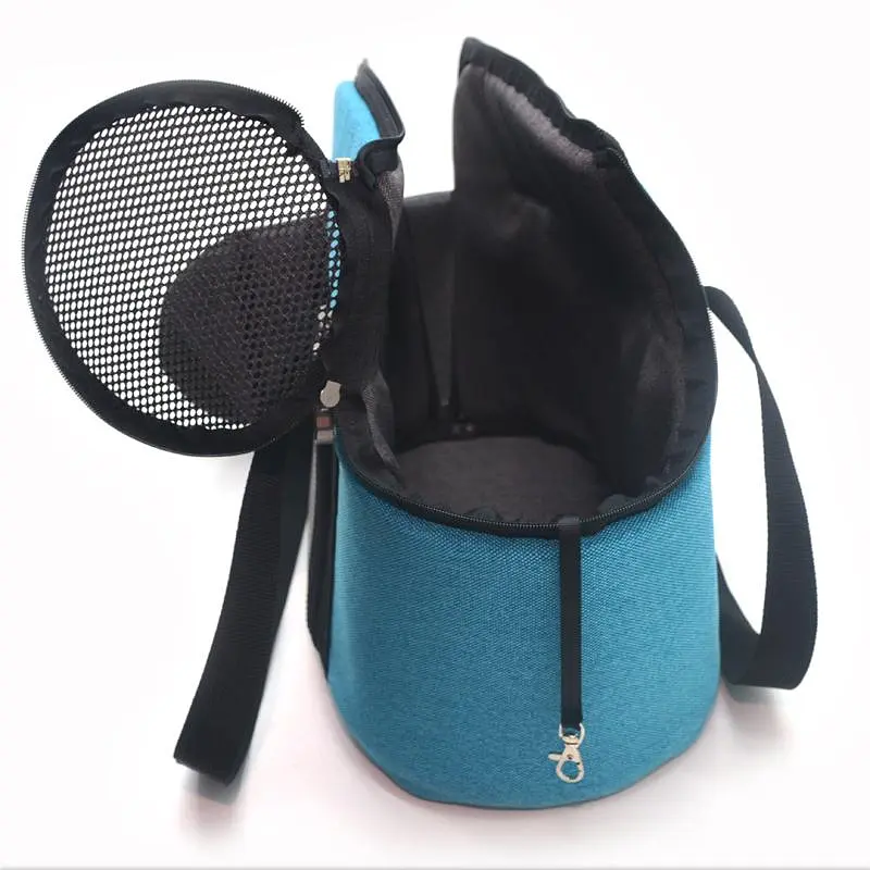 Сумка переноска Zoo-hunt Магнус для кошек и малых пород собак №2 27х47х35 см бирюза - фото 2