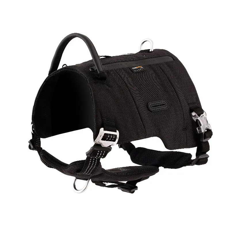 Шлейка для собак Truelove TLB2251 світловідбивна, з водонепроникної тканини Cordura, регульована Чорний, XL