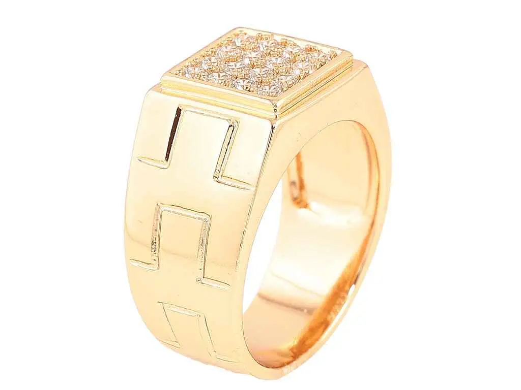 Перстень XUPING Позолота 18K "Інкрустація цирконієм" (261122) р.19 - фото 2