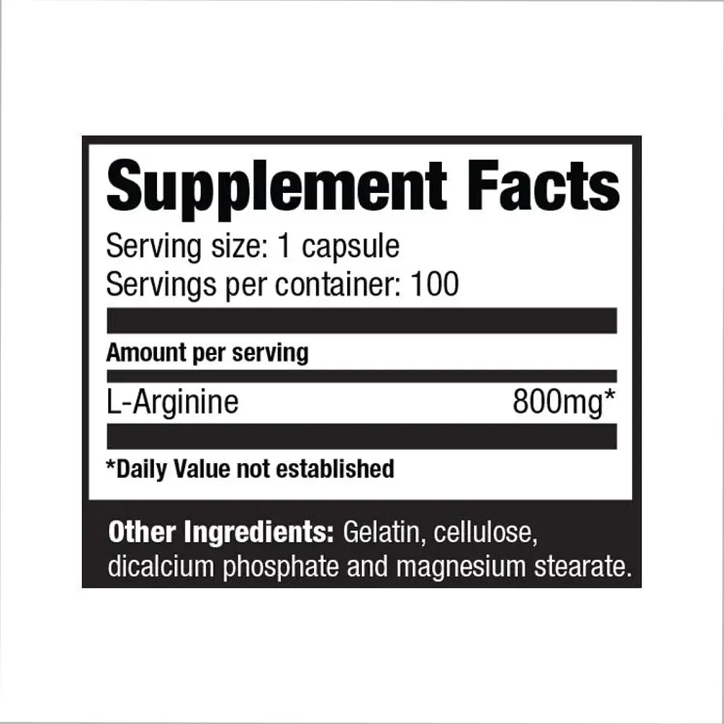 Аминокислота Ultimate Nutrition Arginine Power 800 мг 100 капсул - фото 2